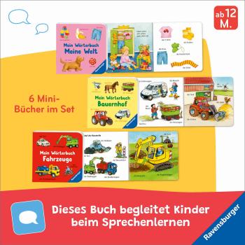 Preview: Ravensburger Buch Pappbilderbuch Spracherwerb Meine ersten Wörter 6 Mini Bücher im Set 42163