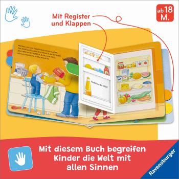 Preview: Ravensburger Buch Pappbilderbuch Mitmachen Mach auf! Schau rein! Zu Hause 42174