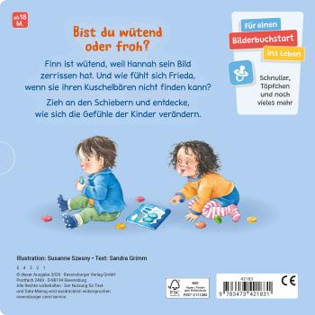 Preview: Ravensburger Buch Pappbilderbuch Glücklich, traurig, wütend, froh 42183