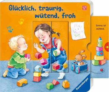 Ravensburger Buch Pappbilderbuch Glücklich, traurig, wütend, froh 42183