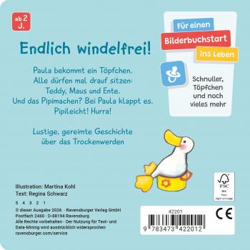 Preview: Ravensburger Buch Pappbilderbuch Pipileicht! Mein Töpfchenbuch 42201