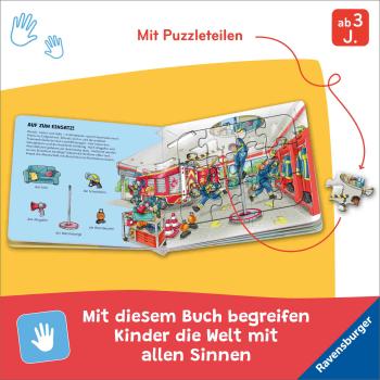 Preview: Ravensburger Buch Pappbilderbuch Mitmachen Ravensburger Puzzle Buch Feuerwehr 42208