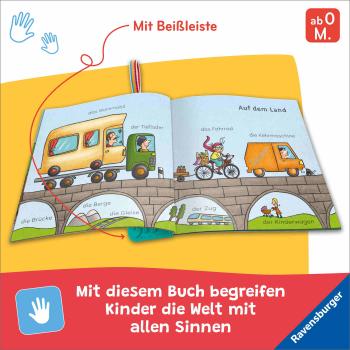 Preview: Ravensburger Buch Pappbilderbuch Mitmachen Mein Knuddel Knautsch Buch flip&pop Meine Fahrzeuge 42224