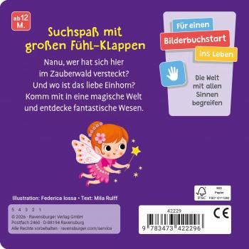 Preview: Ravensburger Buch Pappbilderbuch Mitmachen Wo bist du, liebes Einhorn? 42229