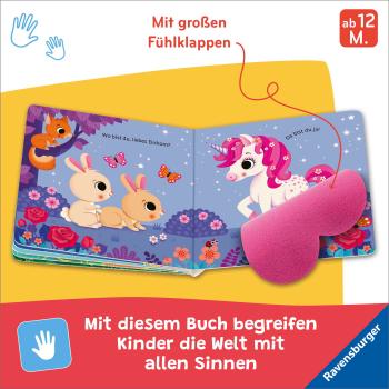 Preview: Ravensburger Buch Pappbilderbuch Mitmachen Wo bist du, liebes Einhorn? 42229