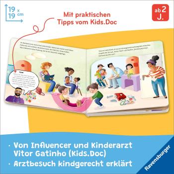 Preview: Ravensburger Buch Pappbilderbuch Willkommen beim Kinderarzt 42234