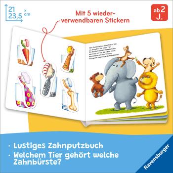 Preview: Ravensburger Buch Pappbilderbuch Zähne putzen! Schrubbdiwupp 42237