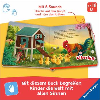 Preview: Ravensburger Buch Pappbilderbuch Mitmachen Hör mal hin Piep! Piep! Bist du mein Papa? 42238