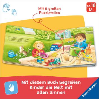 Preview: Ravensburger Buch Pappbilderbuch Mitmachen Mein liebstes Puzzle Spielbuch Zuhause 42239