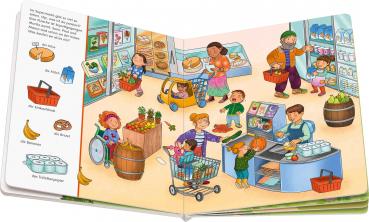 Preview: Ravensburger Buch Pappbilderbuch Spracherwerb Mein erstes Sachen suchen Wimmelbuch Meine Welt 42250