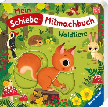 Preview: Ravensburger Buch Pappbilderbuch Mitmachen Mein Schiebe Mitmachbuch Waldtiere 42265