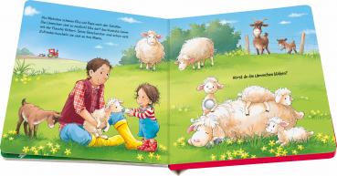 Preview: Ravensburger Buch Pappbilderbuch Mitmachen Hör mal hin Wer kräht hier? Auf dem Bauernhof 42297