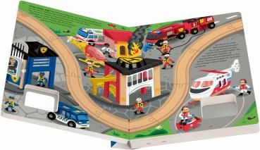 Preview: Ravensburger Buch BRIO World Mein Zug Spielbuch mit BRIO Zug und Gleisspuren auf jeder Seite 42300