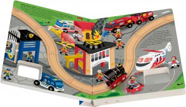 Ravensburger Buch BRIO World Mein Zug Spielbuch mit BRIO Zug und Gleisspuren auf jeder Seite 42300