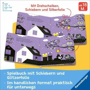 Preview: Ravensburger Buch Pappbilderbuch Mitmachen Mein erstes Glitzerbuch In der Nacht 42302