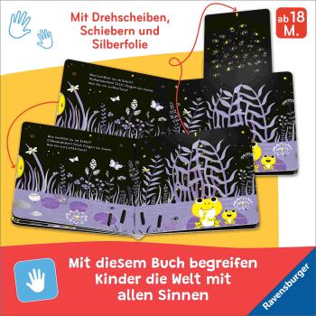 Preview: Ravensburger Buch Pappbilderbuch Mitmachen Mein erstes Glitzerbuch In der Nacht 42302