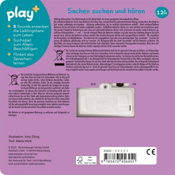Preview: Ravensburger Buch Play+ Mein allererstes Soundbuch Lieblingstiere ab 12 Monate 45645