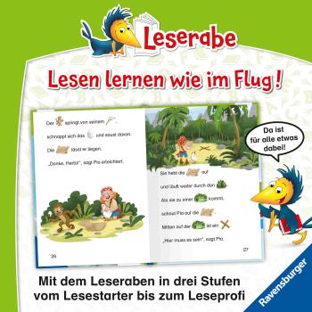 Preview: Ravensburger Buch Erstlesetitel Leserabe Vor Lesestufe Piratin Pia auf Schatzsuche 46430