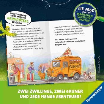 Preview: Ravensburger Buch Die Jagd nach dem magischen Detektivkoffer Band 2 Vorsicht, Ganoven! 46475