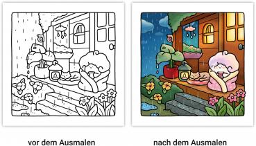 Preview: Ravensburger Buch Kreativität Cozy Coloring Love Yourself 48134