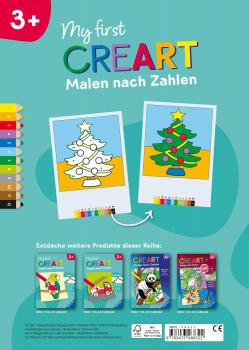 Preview: Ravensburger Buch Kreativität My first CreArt Malen nach Zahlen ab 3 Weihnachten 48832