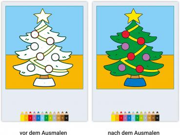Preview: Ravensburger Buch Kreativität My first CreArt Malen nach Zahlen ab 3 Weihnachten 48832