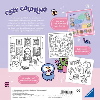 Preview: Ravensburger Buch Kreativität Cozy Coloring Around Town 48834