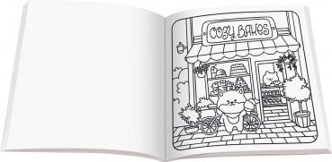 Preview: Ravensburger Buch Kreativität Cozy Coloring Around Town 48834