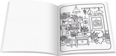 Preview: Ravensburger Buch Kreativität Cozy Coloring Around Town 48834
