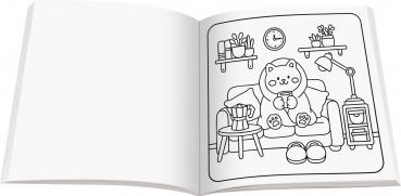 Preview: Ravensburger Buch Kreativität Cozy Coloring Little Things 48835