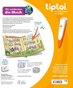Ravensburger Buch tiptoi Wieso? Weshalb? Warum? Wir entdecken die Musik 49280