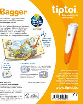 Preview: Ravensburger Buch tiptoi Wieso? Weshalb? Warum? junior Bagger 49309