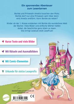 Preview: Ravensburger Buch Barbie Princess Adventure Prinzessin für einen Tag zum Lesenlernen 49855