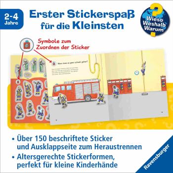 Preview: Ravensburger Buch Wieso? Weshalb? Warum? Stickerheft Junior Feuerwehr 60105