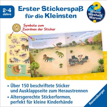 Preview: Ravensburger Buch Wieso? Weshalb? Warum? Stickerheft Junior Dinosaurier 60106
