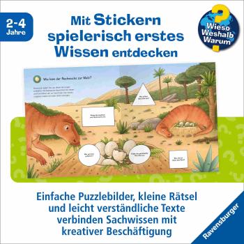 Preview: Ravensburger Buch Wieso? Weshalb? Warum? Stickerheft Junior Dinosaurier 60106