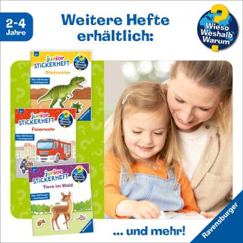 Ravensburger Buch Wieso? Weshalb? Warum? Stickerheft Junior Dinosaurier 60106