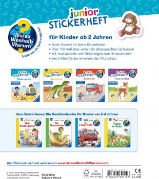 Preview: Ravensburger Buch Wieso? Weshalb? Warum? Stickerheft Junior Kindergarten 60110