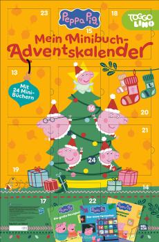 Preview: Nelson Peppa Wutz Minibuch Adventskalender mit 24 Pappbilderbüchern 513095