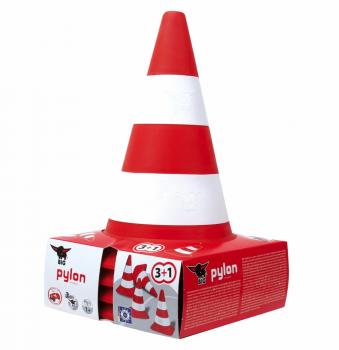 BIG Outdoor Spielzeug 4 Pylonen Set rot, weiß 800001191