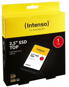 Intenso SSD interne Festplatte Top High-Speed 3D-Nand 2,5 Zoll 1TB SATA III