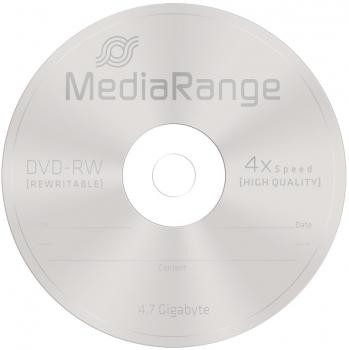 10 Mediarange Rohlinge DVD-RW 4,7GB 4x Spindel