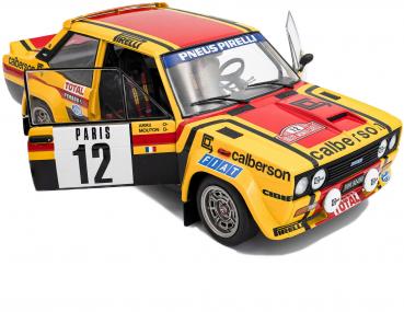 Solido Modellauto Maßstab 1:18 Fiat 131 ABARTH #12 Rally De Monte Carlo gelb 1980 S1806007