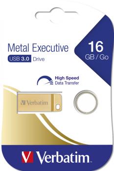 Verbatim USB Stick 16GB Speicherstick Drive Metal Executive gold USB 3.0