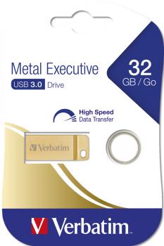Verbatim USB Stick 32GB Speicherstick Drive Metal Executive gold USB 3.0