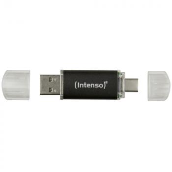 Intenso USB Stick 64GB Speicherstick Twist Line USB 3.2 Gen. 1x1 USB-A / USB-C