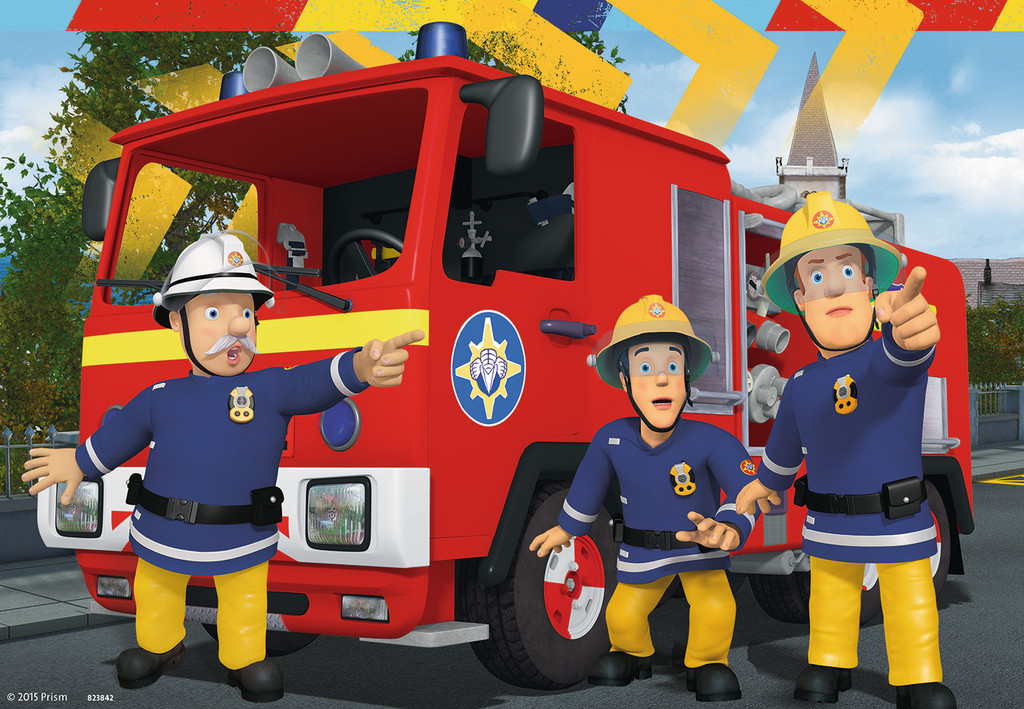 2 x 24 Teile Ravensburger Kinder Puzzle Feuerwehrmann Sam hilft in der Not 09042 