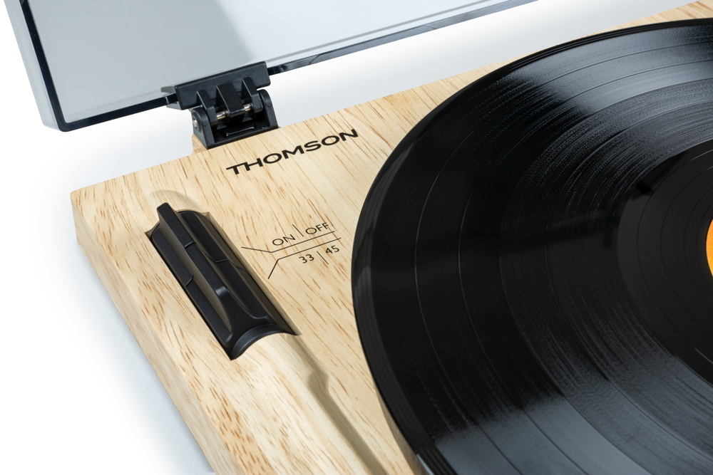 Spielwaren Express - Thomson Plattenspieler TT702 Premium  AT91-Phono-Tonabnehmer schwarz TH386790