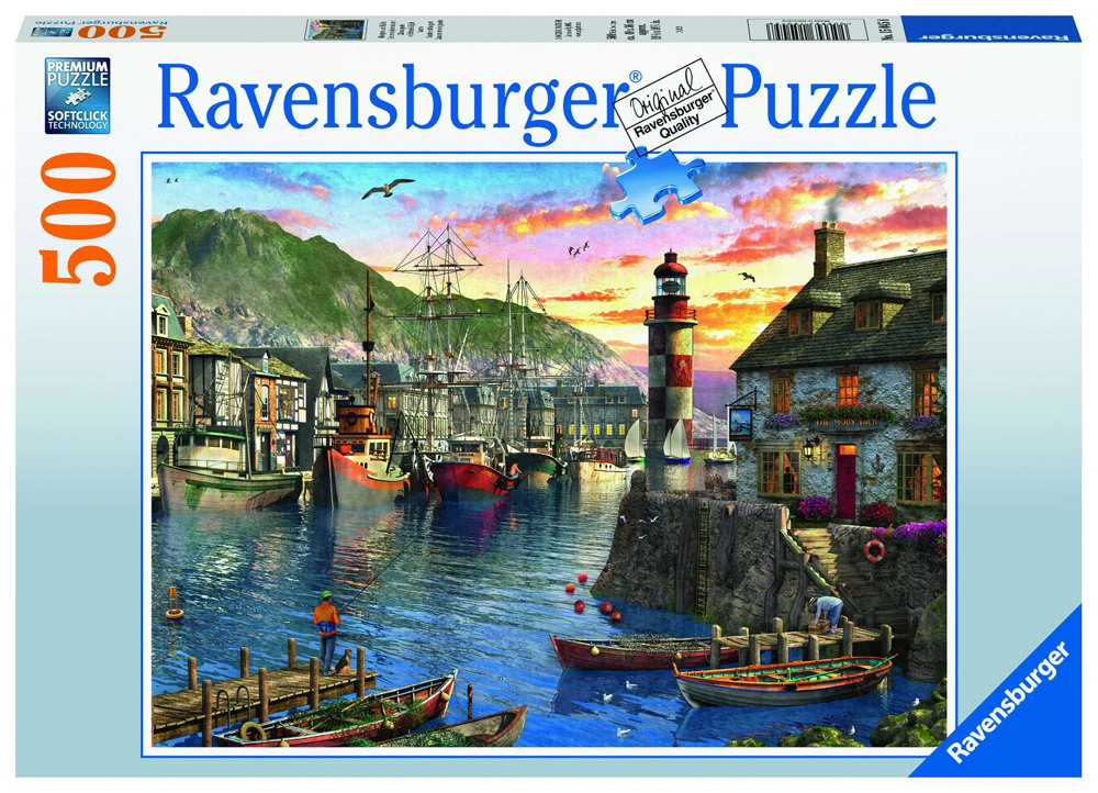 Spielwaren Express 500 Teile Ravensburger Puzzle am Hafen 15045