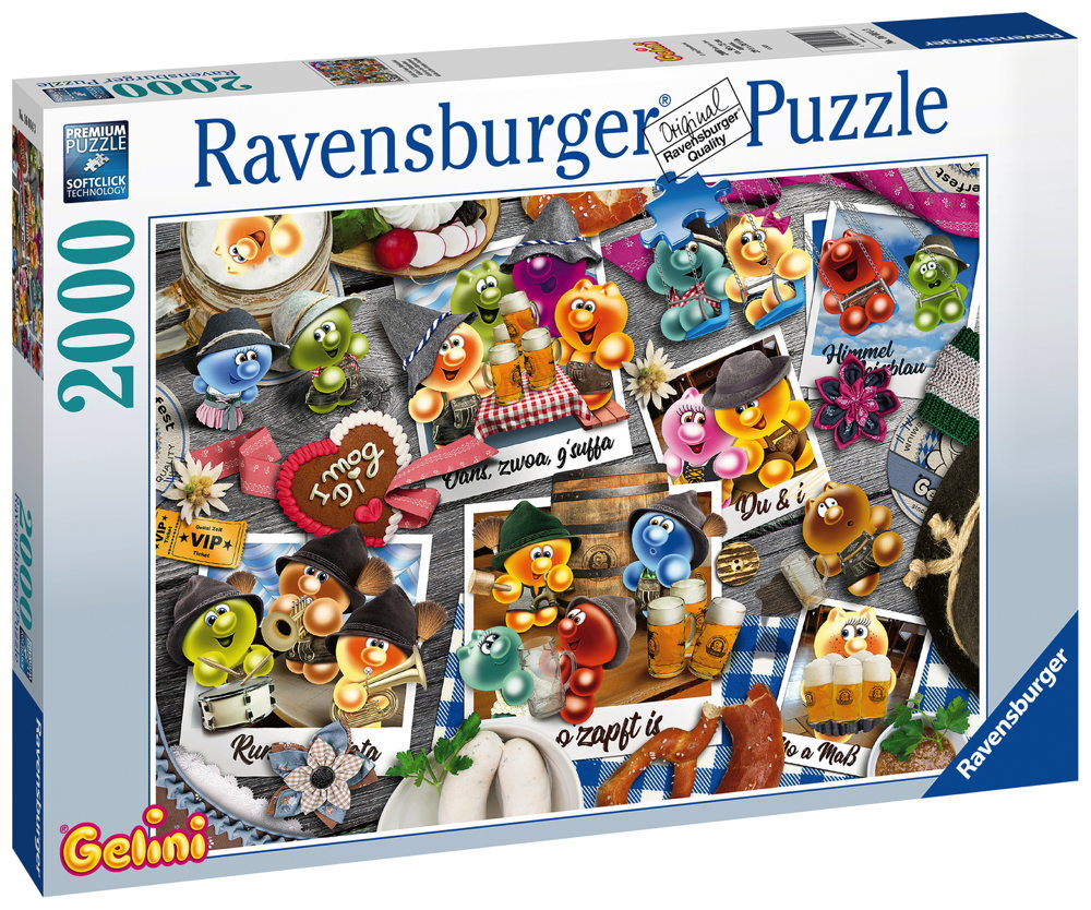 Ravensburger Puzzle 2000 Teile Gelini auf dem Oktoberfest Art.-Nr 16014 